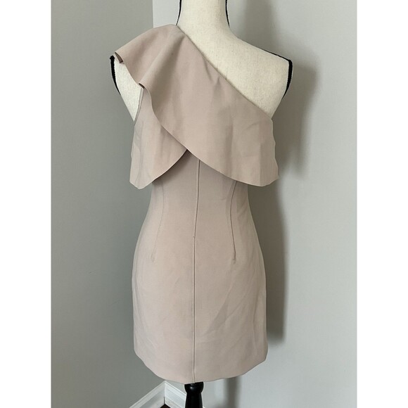 NWT Elizabeth And James Jerard One Shoulder Dress Blush Pink Size 4 - Picture 5 of 9
